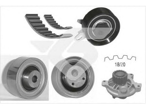 HUTCHINSON KH 326WP61 vandens siurblio ir paskirstymo diržo komplektas 
 Diržinė pavara -> Paskirstymo diržas/komplektas -> Paskirstymo diržas/komplektas