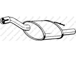 BOSAL 154-211 galinis duslintuvas 
 Išmetimo sistema -> Duslintuvas
1067319, 1121645, 1230585, 1308587