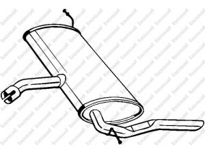 BOSAL 227-035 galinis duslintuvas 
 Išmetimo sistema -> Duslintuvas
5P5.253.609F, 5P5.253.609M