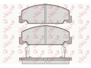VILLAR 626.0551 stabdžių trinkelių rinkinys, diskinis stabdys 
 Techninės priežiūros dalys -> Papildomas remontas
45022SH3G10, 45022SH3G11, 45022SH3G14