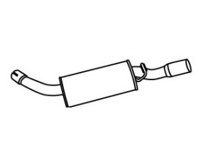 WALKER 18729 galinis duslintuvas 
 Išmetimo sistema -> Duslintuvas
1020059, 6656525, 6880567