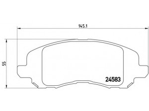 BREMBO P 18 001 stabdžių trinkelių rinkinys, diskinis stabdys 
 Techninės priežiūros dalys -> Papildomas remontas
5191217AA, 68020494AB