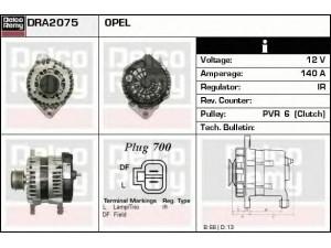 DELCO REMY DRA2075 kintamosios srovės generatorius 
 Elektros įranga -> Kint. sr. generatorius/dalys -> Kintamosios srovės generatorius
89803115510, 6204275, 98031155