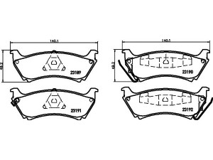 HELLA PAGID 8DB 355 008-671 stabdžių trinkelių rinkinys, diskinis stabdys 
 Techninės priežiūros dalys -> Papildomas remontas
0424711950, 1634200120, 1634200420
