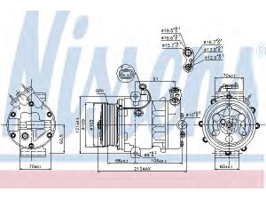 NISSENS 89095 kompresorius, oro kondicionierius 
 Oro kondicionavimas -> Kompresorius/dalys
1854086, 897186-3970, 90559843