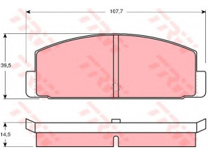 TRW GDB184 stabdžių trinkelių rinkinys, diskinis stabdys 
 Techninės priežiūros dalys -> Papildomas remontas
MB238250, MB150674, MB150958, MB238493