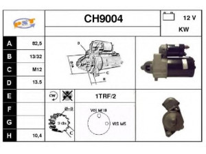 SNRA CH9004 starteris