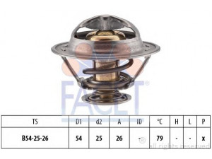 FACET 7.8299S termostatas, aušinimo skystis 
 Aušinimo sistema -> Termostatas/tarpiklis -> Thermostat
77 01 026 647, 77 01 044 841