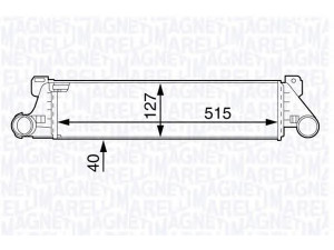 MAGNETI MARELLI 351319202470 tarpinis suslėgto oro aušintuvas, kompresorius
17 51 2 244 740, 2 244 740
