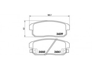 BREMBO P 10 005 stabdžių trinkelių rinkinys, diskinis stabdys 
 Techninės priežiūros dalys -> Papildomas remontas
5580060J00, 5580060J10