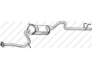 BOSAL 285-043 galinis duslintuvas 
 Išmetimo sistema -> Duslintuvas
17430-11250, 17430-1125083