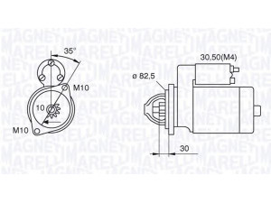 MAGNETI MARELLI 063521092500 starteris 
 Elektros įranga -> Starterio sistema -> Starteris
005 151 13 01, 005 151 66 01, A 005 151 13 01