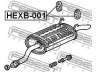 FEBEST HEXB-001 montavimo komplektas, išmetimo sistema 
 Dviratė transporto priemonės -> Išmetimo sistema -> Surinkimo komplektas
18215-S5D-A01