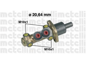 METELLI 05-0207 pagrindinis cilindras, stabdžiai 
 Stabdžių sistema -> Pagrindinis stabdžių cilindras
1H1 611 019A, 1H1 611 019A