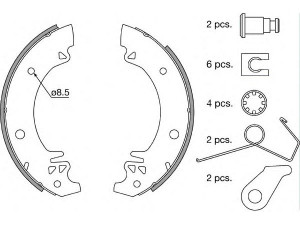 SPIDAN 30352 stabdžių trinkelių komplektas 
 Techninės priežiūros dalys -> Papildomas remontas
423810, 423817