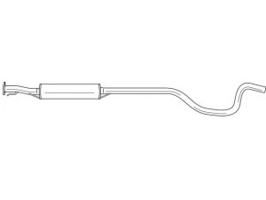 AKS DASIS SG32413 vidurinis duslintuvas 
 Išmetimo sistema -> Duslintuvas