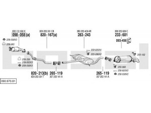 BOSAL 090.970.81 išmetimo sistema 
 Išmetimo sistema -> Išmetimo sistema, visa