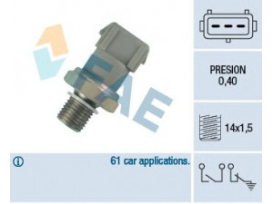 FAE 12500 alyvos slėgio jungiklis 
 Variklis -> Variklio elektra
1252560, 90240259