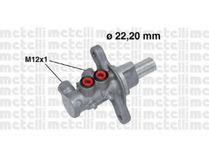 METELLI 05-0674 pagrindinis cilindras, stabdžiai 
 Stabdžių sistema -> Pagrindinis stabdžių cilindras
77363866, 77364196, 558242, 558391