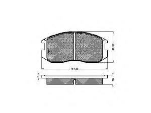 SPIDAN 31819 stabdžių trinkelių rinkinys, diskinis stabdys 
 Techninės priežiūros dalys -> Papildomas remontas
DBP 511 110, MB 699 464, MB 699 473