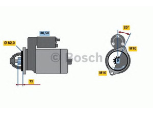BOSCH 0 001 106 407 starteris
GU057030730