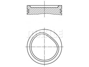 MAHLE ORIGINAL 082 72 00 stūmoklis
11 25 1 727 701, 11 25 1 739 301