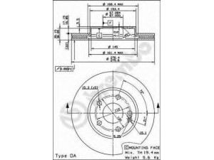 BREMBO 09.8680.11 stabdžių diskas 
 Stabdžių sistema -> Diskinis stabdys -> Stabdžių diskas
1694210112, 1694210812