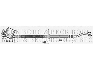 BORG & BECK BBH7758 stabdžių žarnelė 
 Stabdžių sistema -> Stabdžių žarnelės
58731-1E000