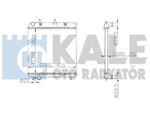 KALE OTO RADYATÖR 297100 radiatorius, variklio aušinimas 
 Aušinimo sistema -> Radiatorius/alyvos aušintuvas -> Radiatorius/dalys
1330 E6, 1330.E6, 1330.Q5, 1333.62