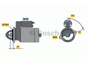 BOSCH 0 986 019 141 starteris 
 Elektros įranga -> Starterio sistema -> Starteris
28100 16160, 28100 16230