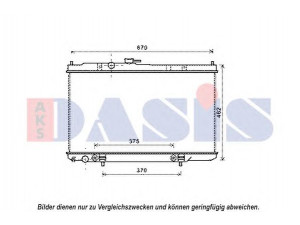 AKS DASIS 070134N radiatorius, variklio aušinimas 
 Aušinimo sistema -> Radiatorius/alyvos aušintuvas -> Radiatorius/dalys
2140095F0E