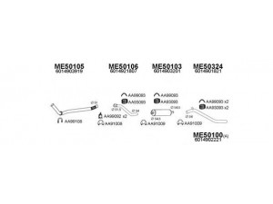 VENEPORTE 500186 išmetimo sistema 
 Išmetimo sistema -> Išmetimo sistema, visa
