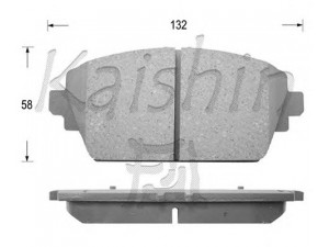 KAISHIN FK1247 stabdžių trinkelių rinkinys, diskinis stabdys 
 Techninės priežiūros dalys -> Papildomas remontas
410604U125, 410604U126, 410604U127