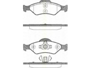 TRISCAN 8110 16014 stabdžių trinkelių rinkinys, diskinis stabdys 
 Techninės priežiūros dalys -> Papildomas remontas
1031781, 1111857, 1111858, 1121667