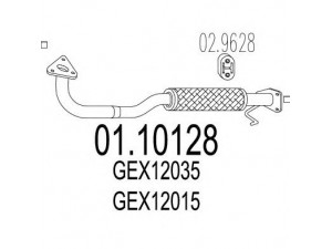MTS 01.10128 išleidimo kolektorius 
 Išmetimo sistema -> Išmetimo vamzdžiai
GEX12015, GEX12035