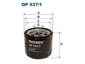 FILTRON OP537/1 alyvos filtras 
 Techninės priežiūros dalys -> Techninės priežiūros intervalai
1042175116, 46519728, 60612882