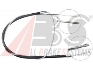 A.B.S. K10166 trosas, stovėjimo stabdys 
 Stabdžių sistema -> Valdymo svirtys/trosai
34 41 1 153 582, 34 41 1 158 421
