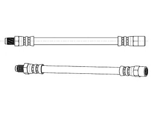 CEF 510007 stabdžių žarnelė 
 Stabdžių sistema -> Stabdžių žarnelės
7D0611775C