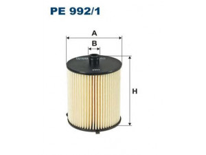 FILTRON PE992/1 kuro filtras 
 Techninės priežiūros dalys -> Papildomas remontas
233900N100