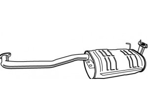 WALKER 17604 vidurinis duslintuvas 
 Išmetimo sistema -> Duslintuvas
8970435943