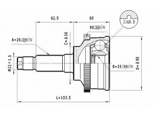 STATIM C.466 jungčių komplektas, kardaninis velenas 
 Ratų pavara -> Sujungimai/komplektas