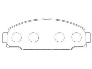 AISIN SN823 stabdžių trinkelių rinkinys, diskinis stabdys
0446525010, 0449125010