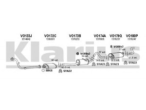 KLARIUS 960080U išmetimo sistema