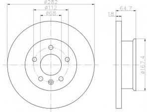 HELLA PAGID 8DD 355 102-891 stabdžių diskas 
 Stabdžių sistema -> Diskinis stabdys -> Stabdžių diskas
701615301B, 701615301E, 701615301B
