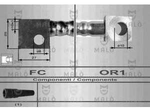 MAL? 8544 stabdžių žarnelė 
 Stabdžių sistema -> Stabdžių žarnelės
562336, 90216275