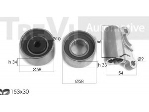 TREVI AUTOMOTIVE KD1381 paskirstymo diržo komplektas 
 Techninės priežiūros dalys -> Papildomas remontas