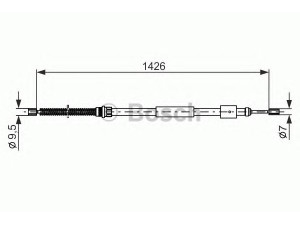 BOSCH 1 987 477 146 trosas, stovėjimo stabdys 
 Stabdžių sistema -> Valdymo svirtys/trosai
4745 65, 4745 65