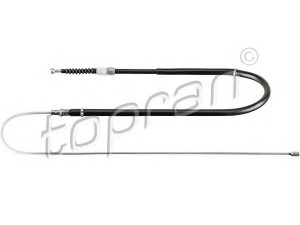 TOPRAN 114 846 trosas, stovėjimo stabdys 
 Stabdžių sistema -> Valdymo svirtys/trosai
3T0 609 721B, 3T0 609 721C