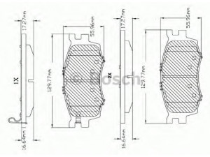 BOSCH F 03B 150 160 stabdžių trinkelių rinkinys, diskinis stabdys 
 Techninės priežiūros dalys -> Papildomas remontas
58101 1GA00, 58101 1GE00, 58101 1JA10