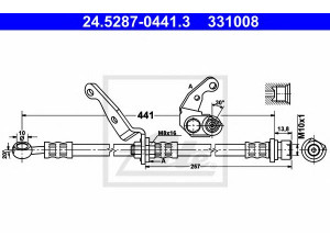 ATE 24.5287-0441.3 stabdžių žarnelė 
 Stabdžių sistema -> Stabdžių žarnelės
01464-S10-010